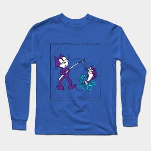 Felix The Cat Catfishing Long Sleeve T-Shirt